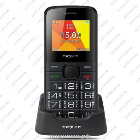 Мобильный телефон Texet TM-B201 черный недорого. домкомп.рф
